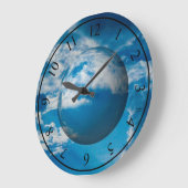Blauwe maan - acrylwandklok grote klok (Hoek)
