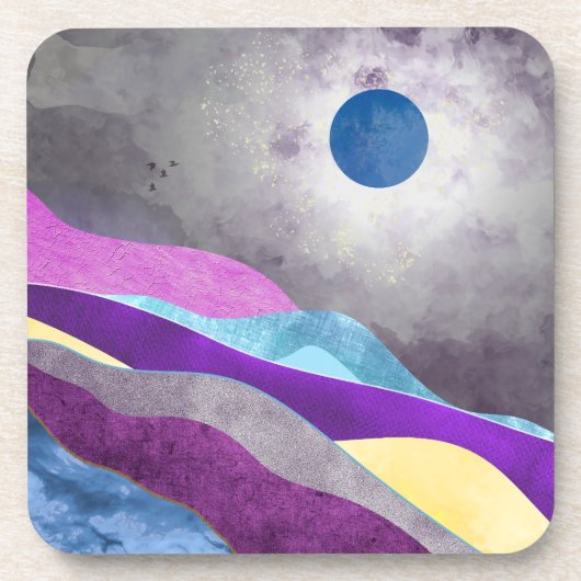 Blauwe Maan Bier Onderzetter (Voorkant)