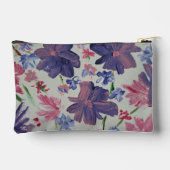 Blauwe Maan Bloemen Accessoire Pouch Etui (Achterkant)