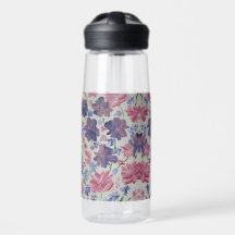 Blauwe Maan Bloemen Waterfles