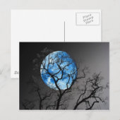 blauwe maan briefkaart (Voorkant / Achterkant)