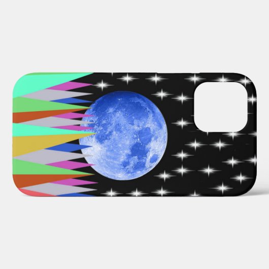 Blauwe Maan Case-Mate iPhone Case (Achterkant (horizontaal))
