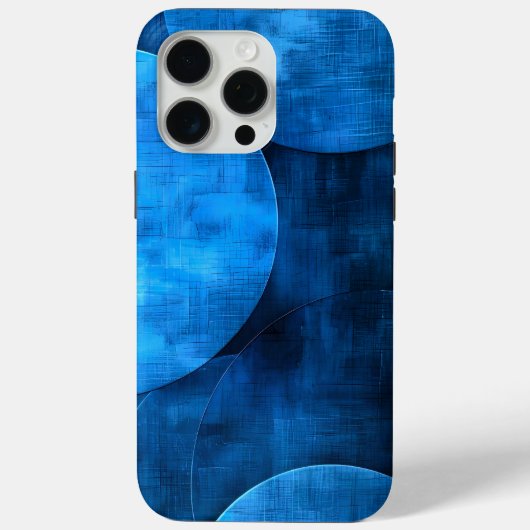 Blauwe maan cirkels Case-Mate iPhone case (Achterkant)