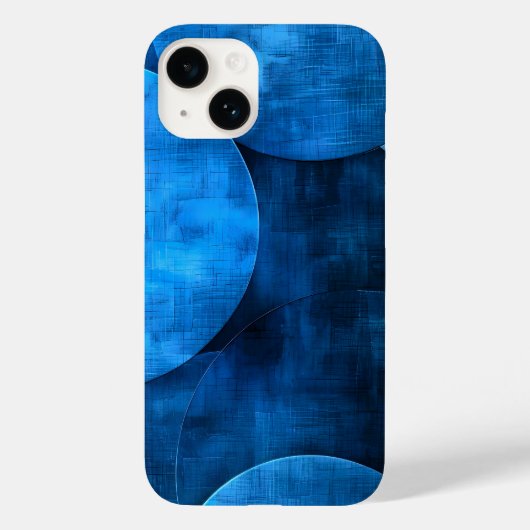 Blauwe maan cirkels Case-Mate iPhone case (Achterkant)