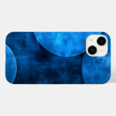 Blauwe maan cirkels Case-Mate iPhone case (Achterkant (horizontaal))