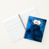 Blauwe maan cirkels notitieboek (Binnen)