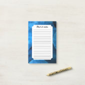 Blauwe maan cirkels post-it® notes (Op bureau)