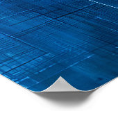 Blauwe maan cirkels poster (Hoek)