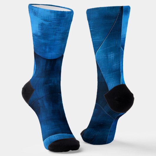 Blauwe maan cirkels sokken (Gebogen)