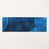 Blauwe maan cirkels yogamat (Voorkant (horizontaal))