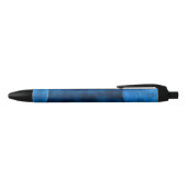 Blauwe maan cirkels zwarte inkt pen (Bovenkant)