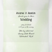 Blauwe Maan en Lake Scene Outdoor Drieluik Uitnodiging (Binnenkant midden)