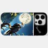 Blauwe maan en nachtelijke adelaar Case-Mate iPhone case (Achterkant (horizontaal))