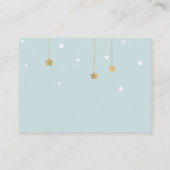 Blauwe maan en sterren, uitnodiging invoegen informatiekaartje (Achterkant)