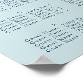 Blauwe maan en sterren, zitvlak poster (Hoek)