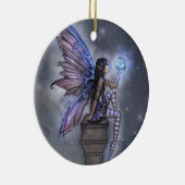 Blauwe Maan Fee Fantasie Ornament (Rechts)