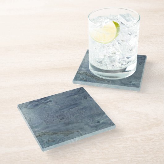 Blauwe Maan Glas Onderzetter (Schuin)