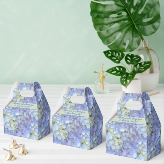 Blauwe Maan Hydrangea Bloemen Bruiloft Bedankt Bedankdoosjes (Meervoudige)