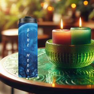 Blauwe Maan in de Sky Tumbler Thermosbeker