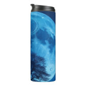 Blauwe Maan in de Sky Tumbler Thermosbeker (Geroteerd rechts)
