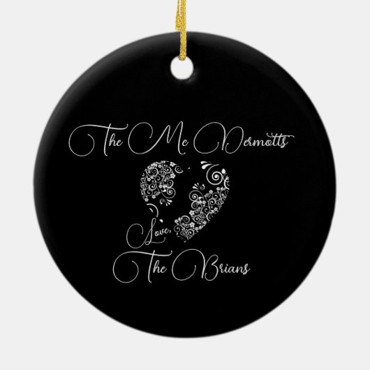 Blauwe maan keramisch ornament (Achterkant)