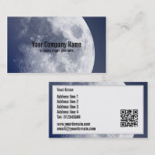 Blauwe maan Lunar Visitekaartjes (Voorkant / Achterkant)