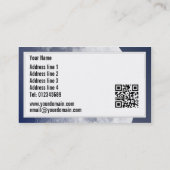 Blauwe maan Lunar Visitekaartjes (Achterkant)