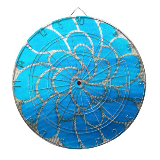 Blauwe Maan Ontwerp Dartbord (Voorkant)