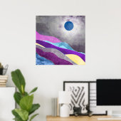 Blauwe Maan Poster (Thuiskantoor)