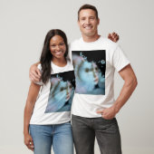 Blauwe maan rijst t-shirt (Unisex)