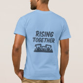 Blauwe Maan Rising Bella+Canvas Jersey Korte Mouw T-shirt (Achterkant)