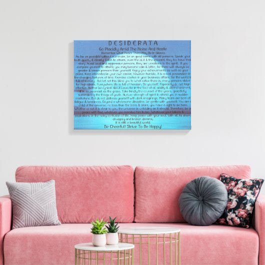 Blauwe Maan Rising op Canvas (Insitu (Woonkamer))