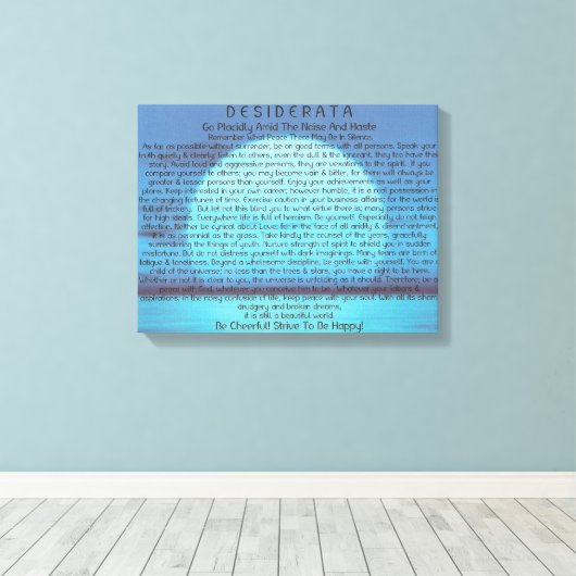 Blauwe Maan Rising op Canvas Afdruk (Insitu (Houten vloer))