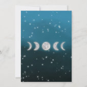 Blauwe maan ster Yogaleraar studio lessen Kaart (Achterkant)