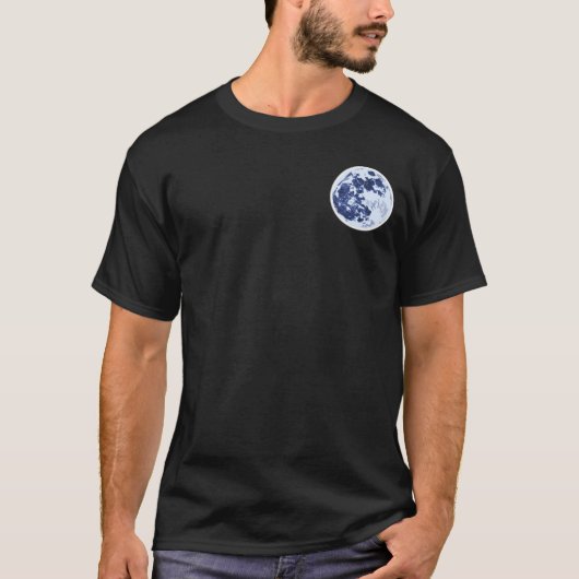 Blauwe maan T-shirt (Voorkant)