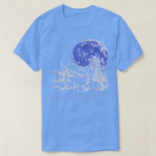 Blauwe Maan van Kentucky T-shirt (Design voorkant)