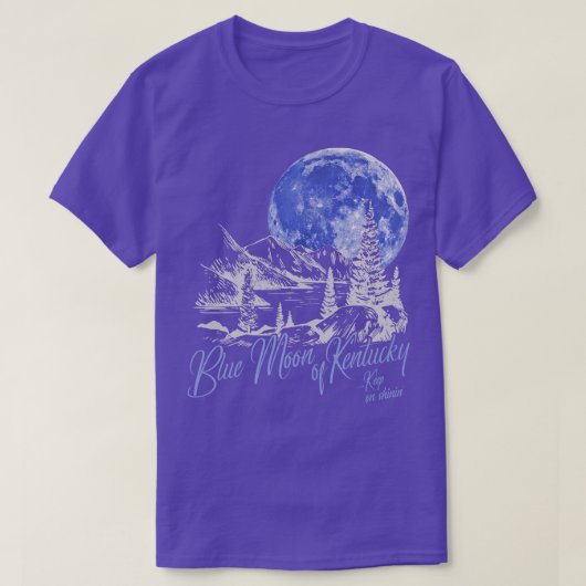 Blauwe Maan van Kentucky T-shirt (Design voorkant)
