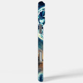 Blauwe maan verlicht het stille horloge van de ade Case-Mate iPhone case (Achterkant / Rechts)