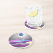 Blauwe Maan Zandsteen Onderzetter (Zijkant)