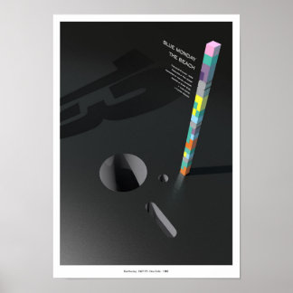 Blauwe maandag geïnspireerd poster