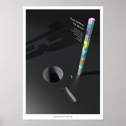 Blauwe maandag geïnspireerd poster (Voorkant)