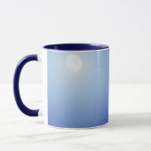 Blauwe maanlicht keramische mok (Links)