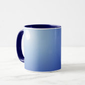 Blauwe maanlicht keramische mok (Voorkant links)