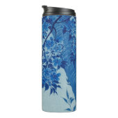 Blauwe Maanverlichte Boom: Japanse Kersenbloesem N Thermosbeker (Geroteerd rechts)