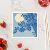 Blauwe maanverlichte boom: Japanse kersenbloesemna Servet (Insitu)