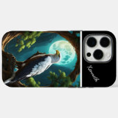Blauwe maanverlichte rivier met adelaar Case-Mate iPhone case (Achterkant (horizontaal))
