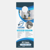 Blauwe Macht Wassen Druk Wassen Huis Wassen Deurhanger (Achterkant)