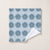 Blauwe Madelief Bad Handdoek (Wasdoekje)