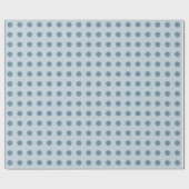 Blauwe Madelief Cadeaupapier (Vlak)