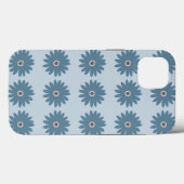 Blauwe Madelief Case-Mate iPhone Case (Achterkant (horizontaal))
